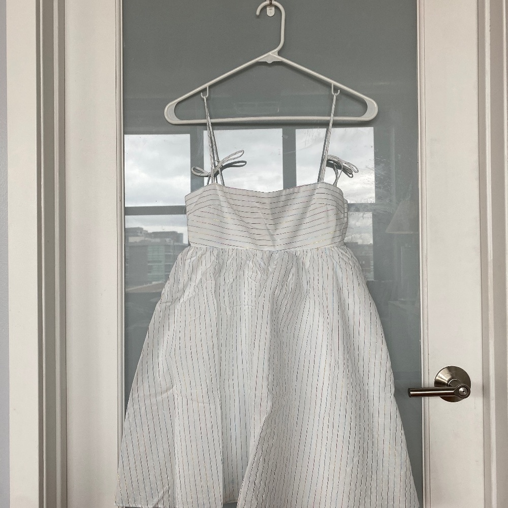 Amanda Uprichard Rainbow Striped Dress, XS